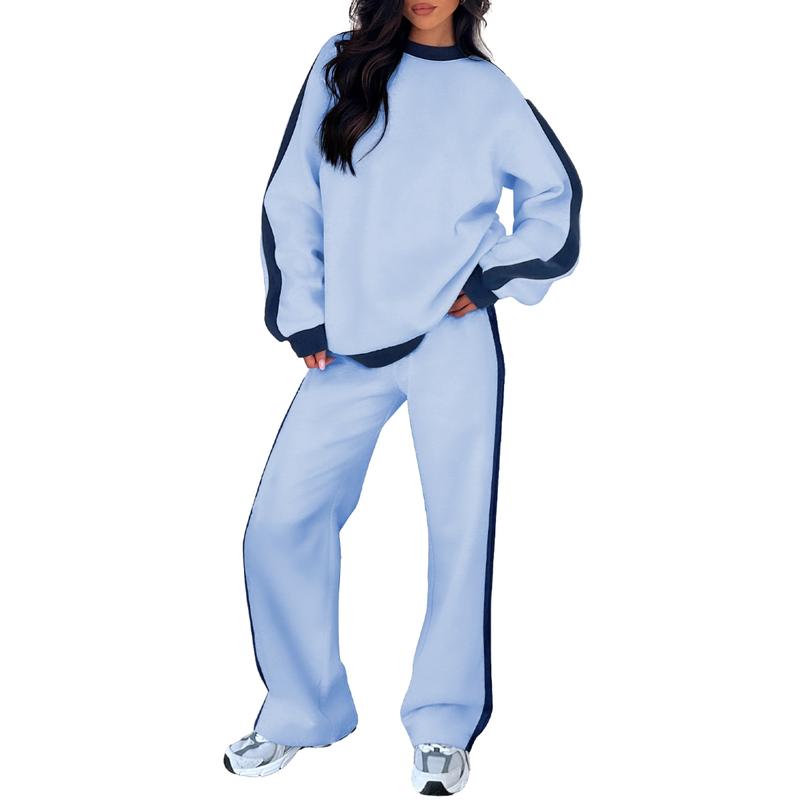 SANDI™ - Comfortable 2-Piece Lounge Set Sweatshirt & Straight Leg Trousers