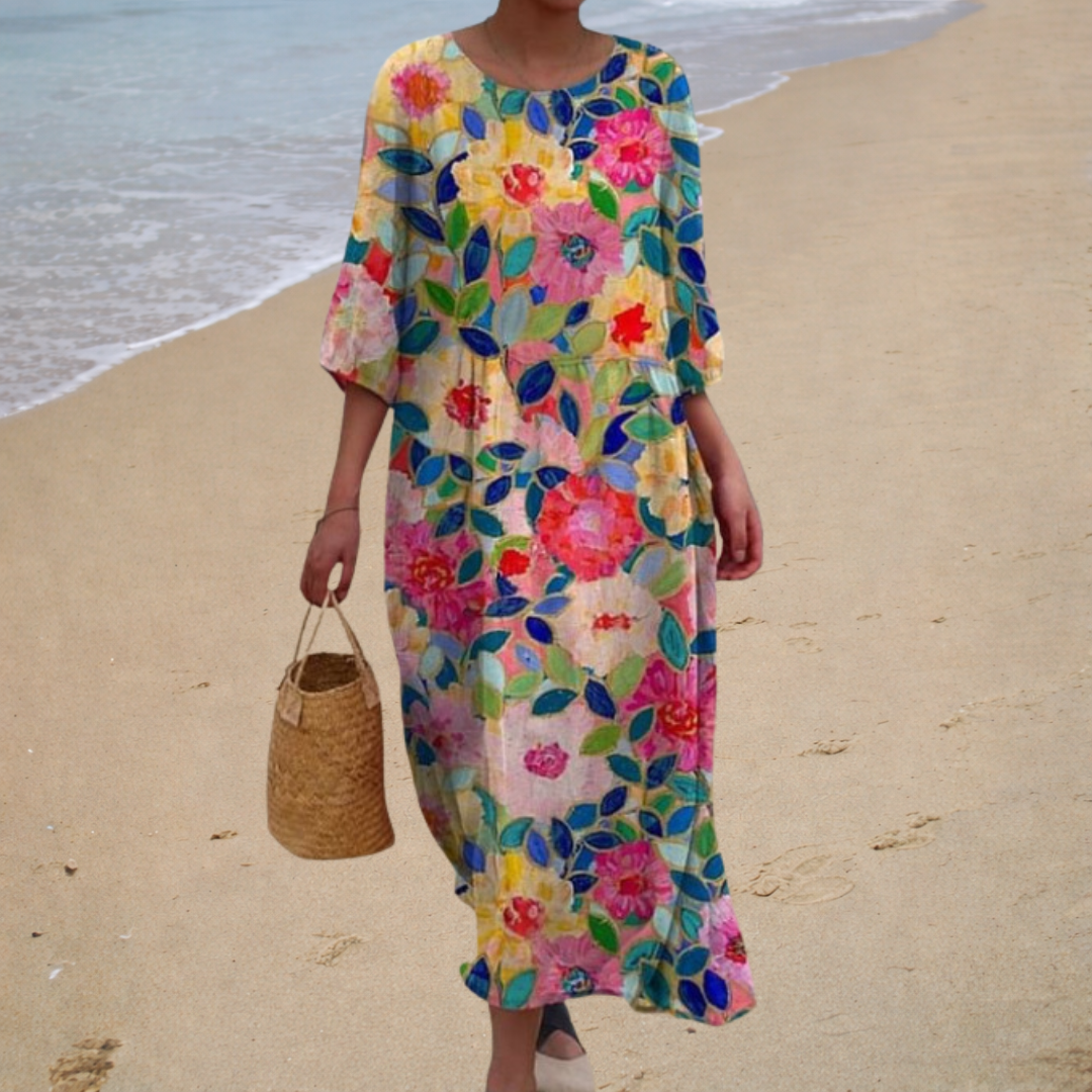 Aurélie | Long Floral Dress