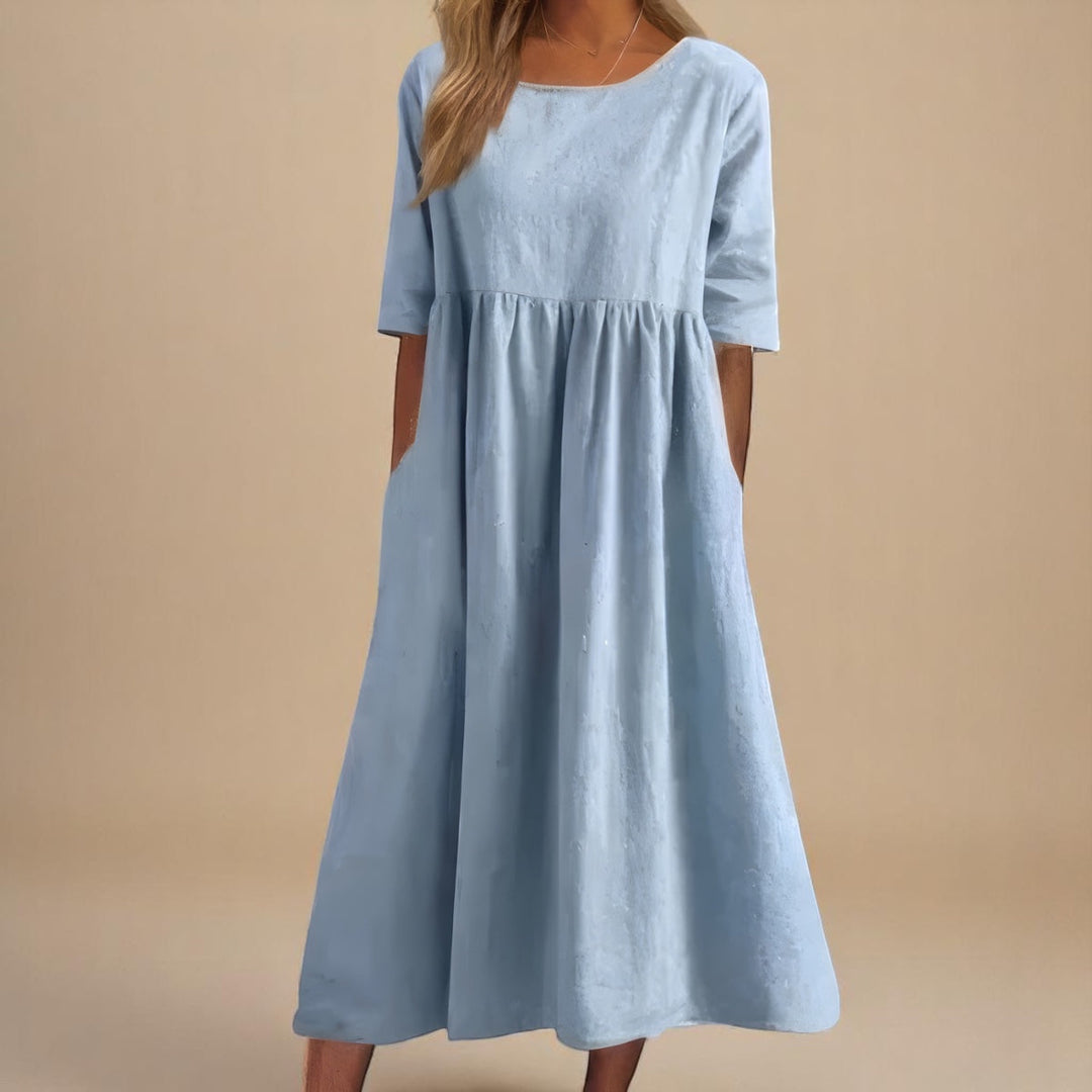 MIRANDA™ – Classic Sleeve Midi Dress