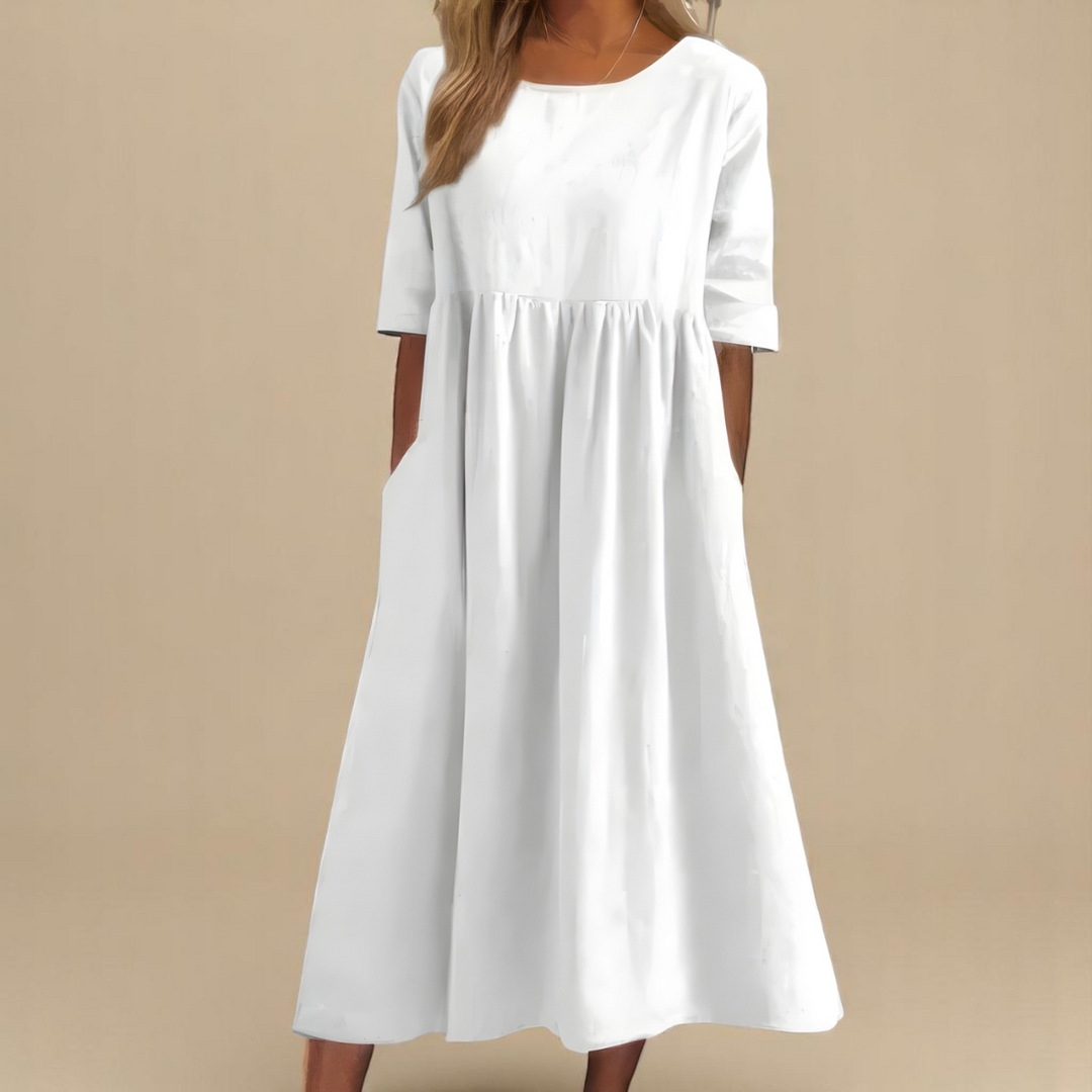 MIRANDA™ – Classic Sleeve Midi Dress