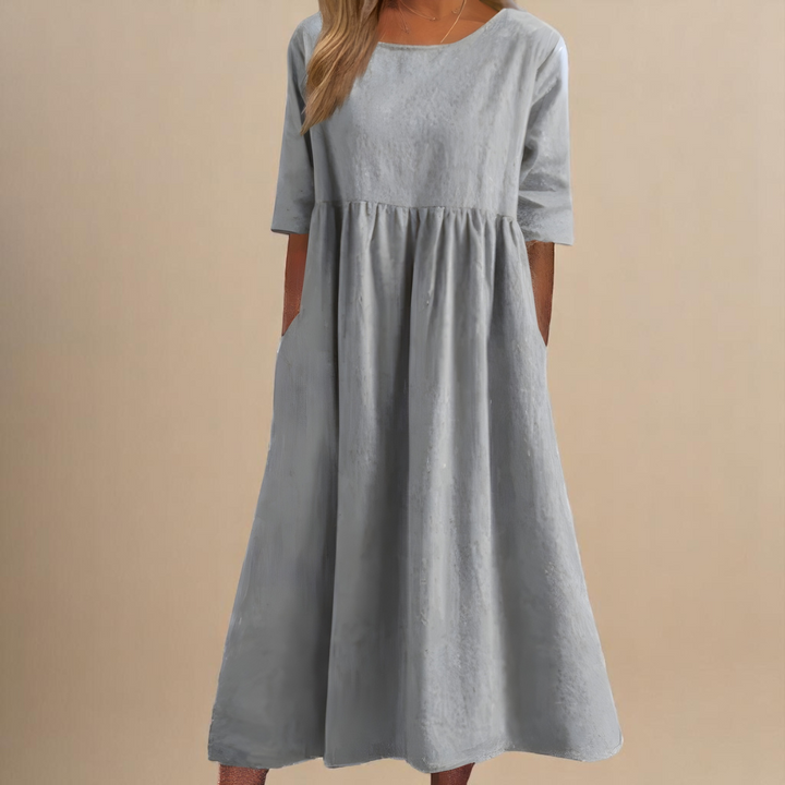 MIRANDA™ – Classic Sleeve Midi Dress