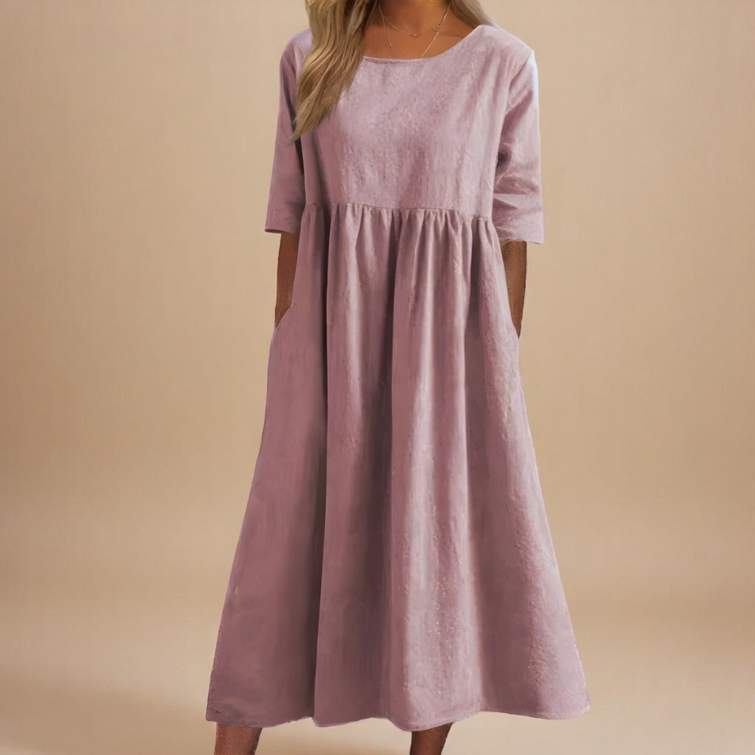 MIRANDA™ – Classic Sleeve Midi Dress