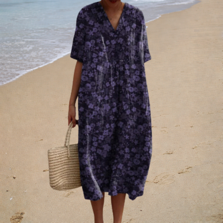 Adèle | Long Floral Dress
