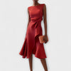 MARISSA™ – Elegant Wrap-Style Sleeveless Dress