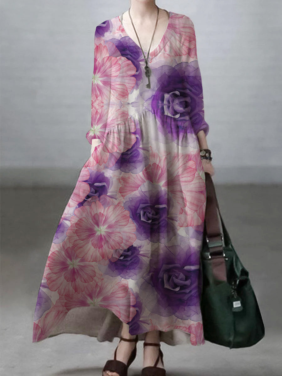 CLARA™ - Relaxed Cotton-Linen Maxi Dress