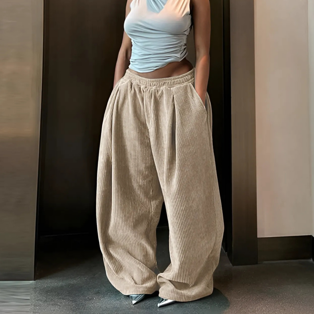 RAMY™ - Casual High Waist Wide Leg Baggy Trousers
