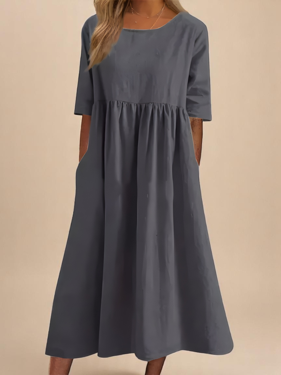 MIRANDA™ – Classic Sleeve Midi Dress