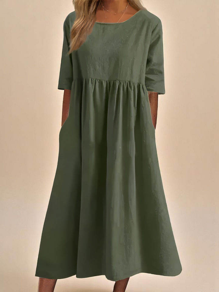 MIRANDA™ – Classic Sleeve Midi Dress