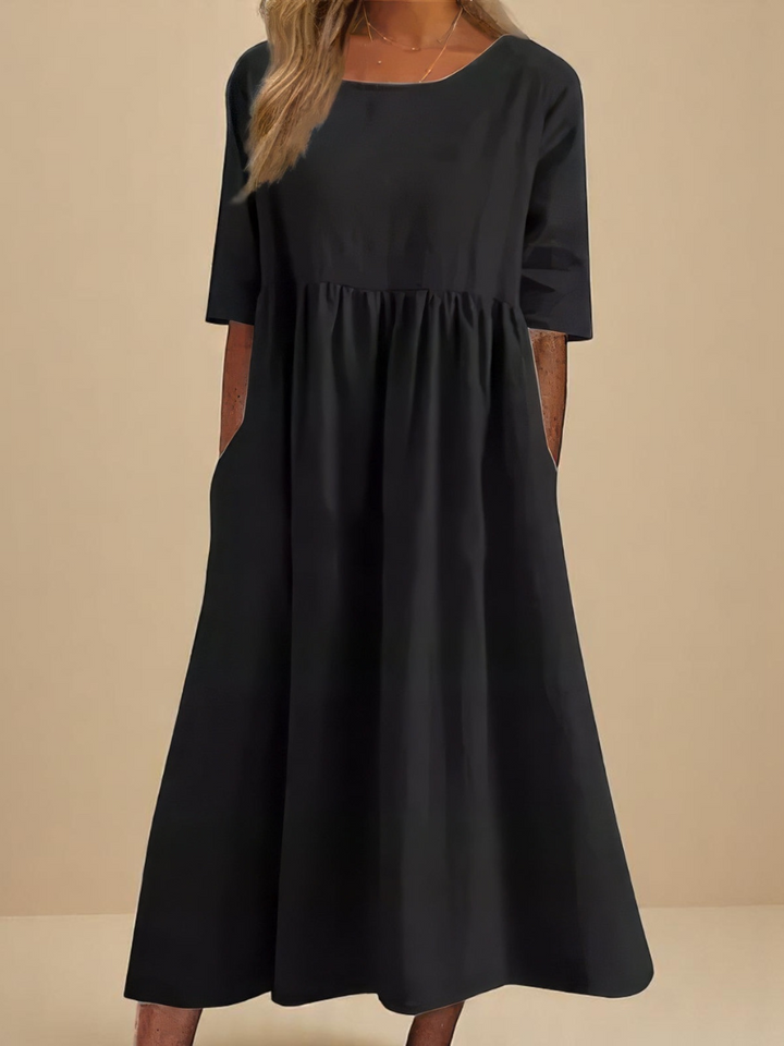 MIRANDA™ – Classic Sleeve Midi Dress