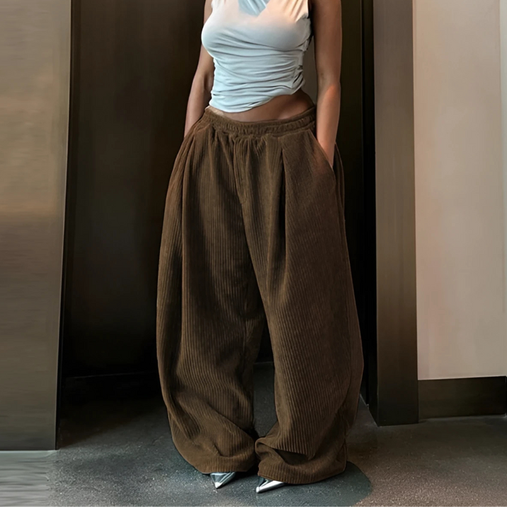 RAMY™ - Casual High Waist Wide Leg Baggy Trousers