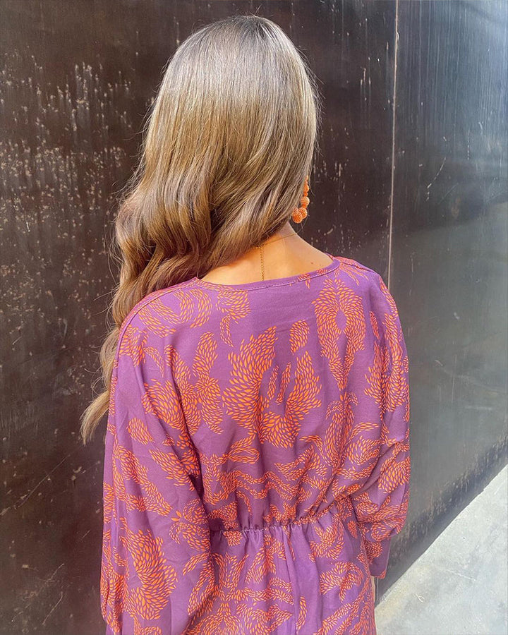 Celeste | Midi Dress with Floral Elegance