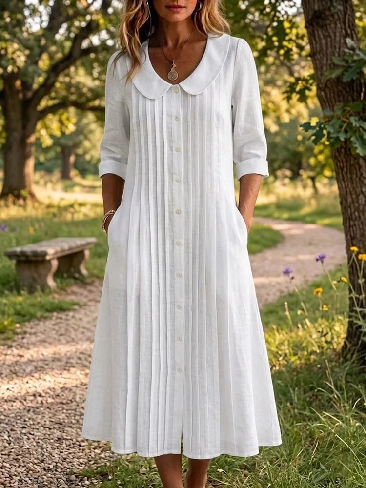 CÉCILE™ – Pleated Maxi Dress