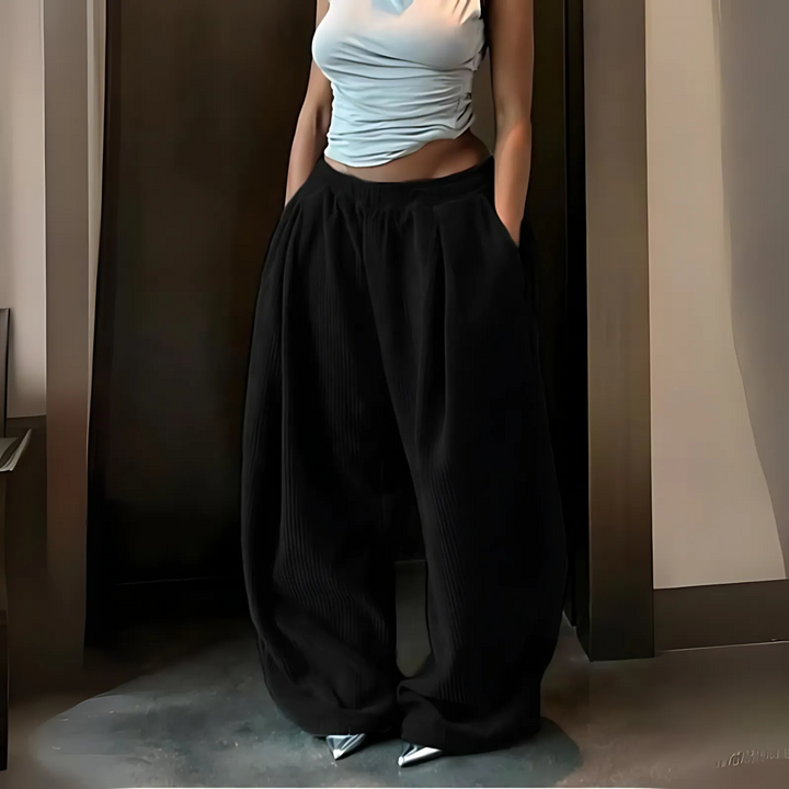 RAMY™ - Casual High Waist Wide Leg Baggy Trousers