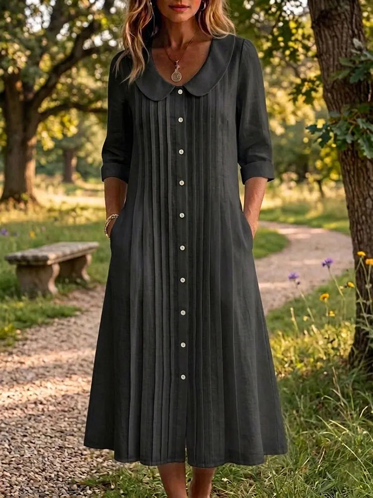CÉCILE™ – Pleated Maxi Dress