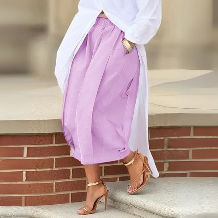 FALIA™ - Elegant Elastic Waistband Lantern Trousers