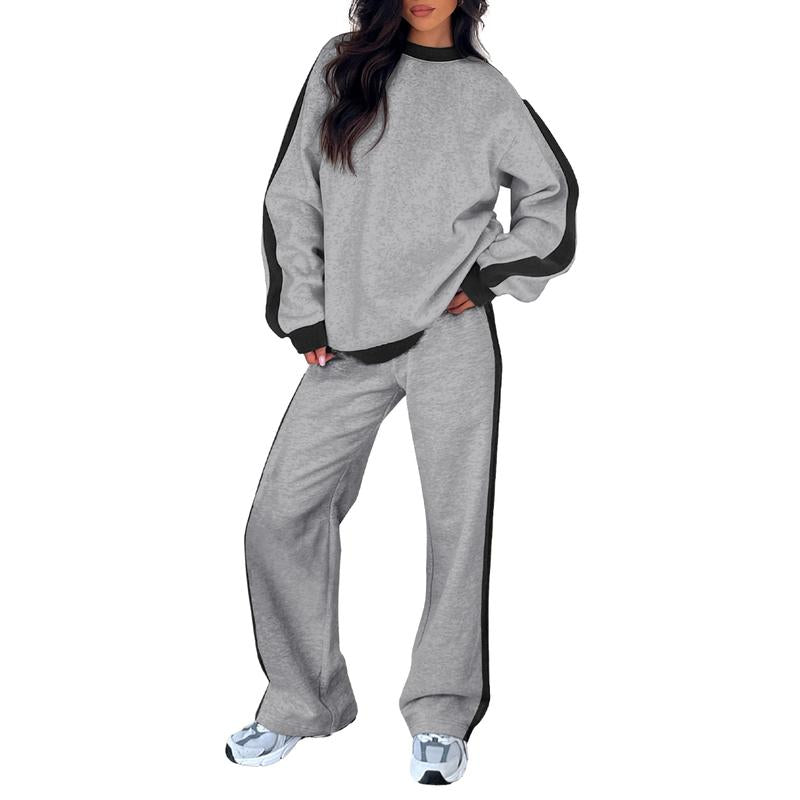 SANDI™ - Comfortable 2-Piece Lounge Set Sweatshirt & Straight Leg Trousers