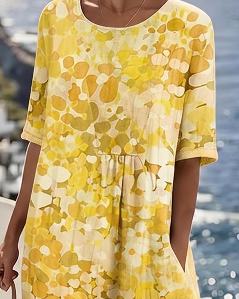 ISABELLE™ – Floral Print Midi Dress