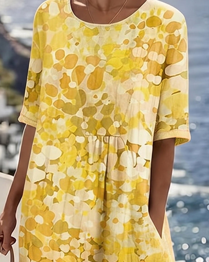 ISABELLE™ – Floral Print Midi Dress