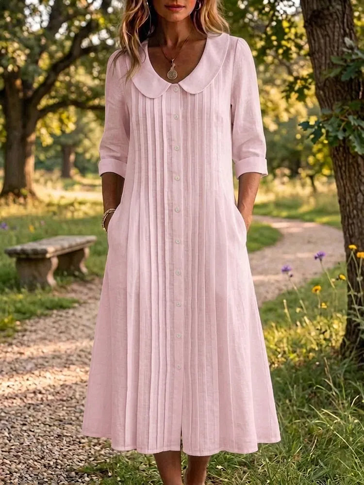 CÉCILE™ – Pleated Maxi Dress
