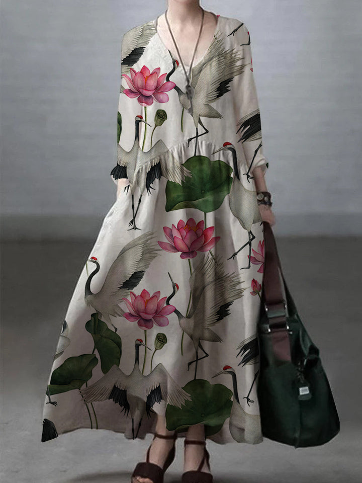 CLARA™ - Relaxed Cotton-Linen Maxi Dress