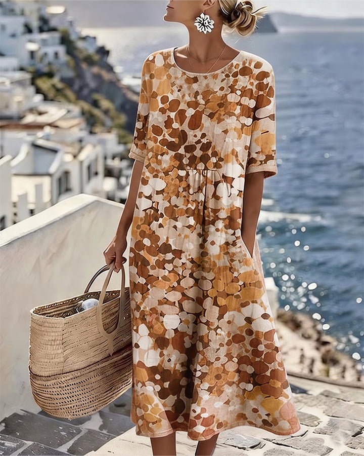 ISABELLE™ – Floral Print Midi Dress