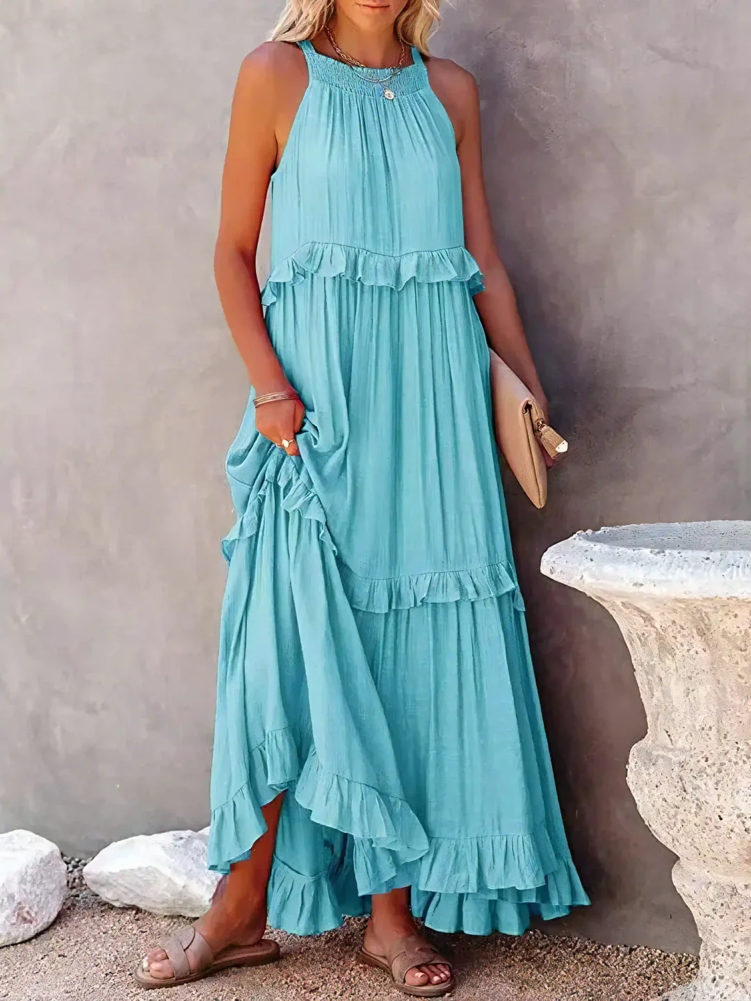 CHERRY™ - Flow & Flutter Maxi Dress