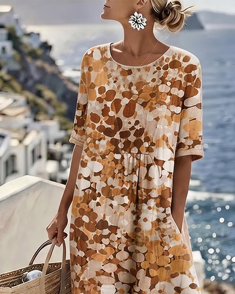 ISABELLE™ – Floral Print Midi Dress
