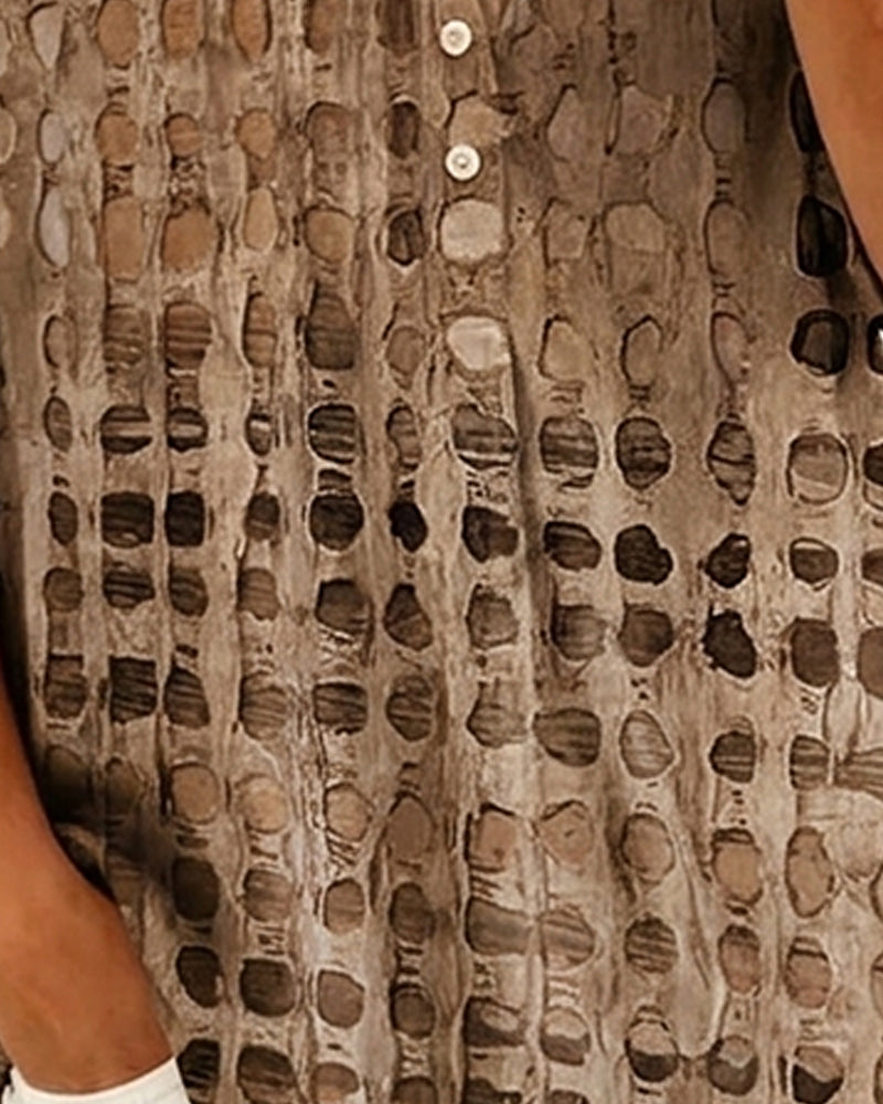 ANNE™ – Painted Spot Button Blouse