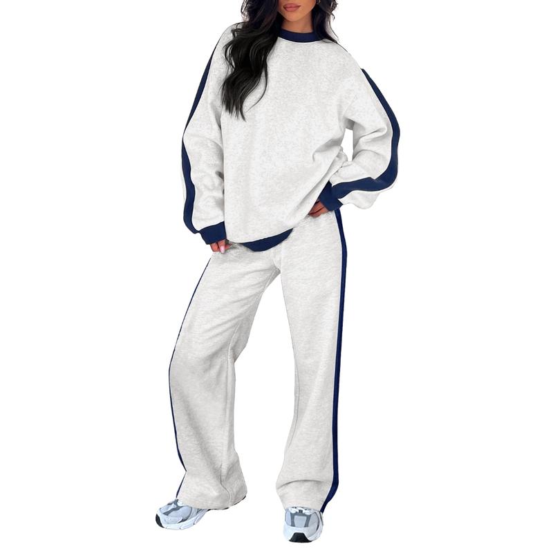 SANDI™ - Comfortable 2-Piece Lounge Set Sweatshirt & Straight Leg Trousers