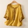 CELINE™ – Cotton Linen Blouse