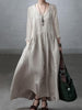 CLARA™ - Relaxed Cotton-Linen Maxi Dress