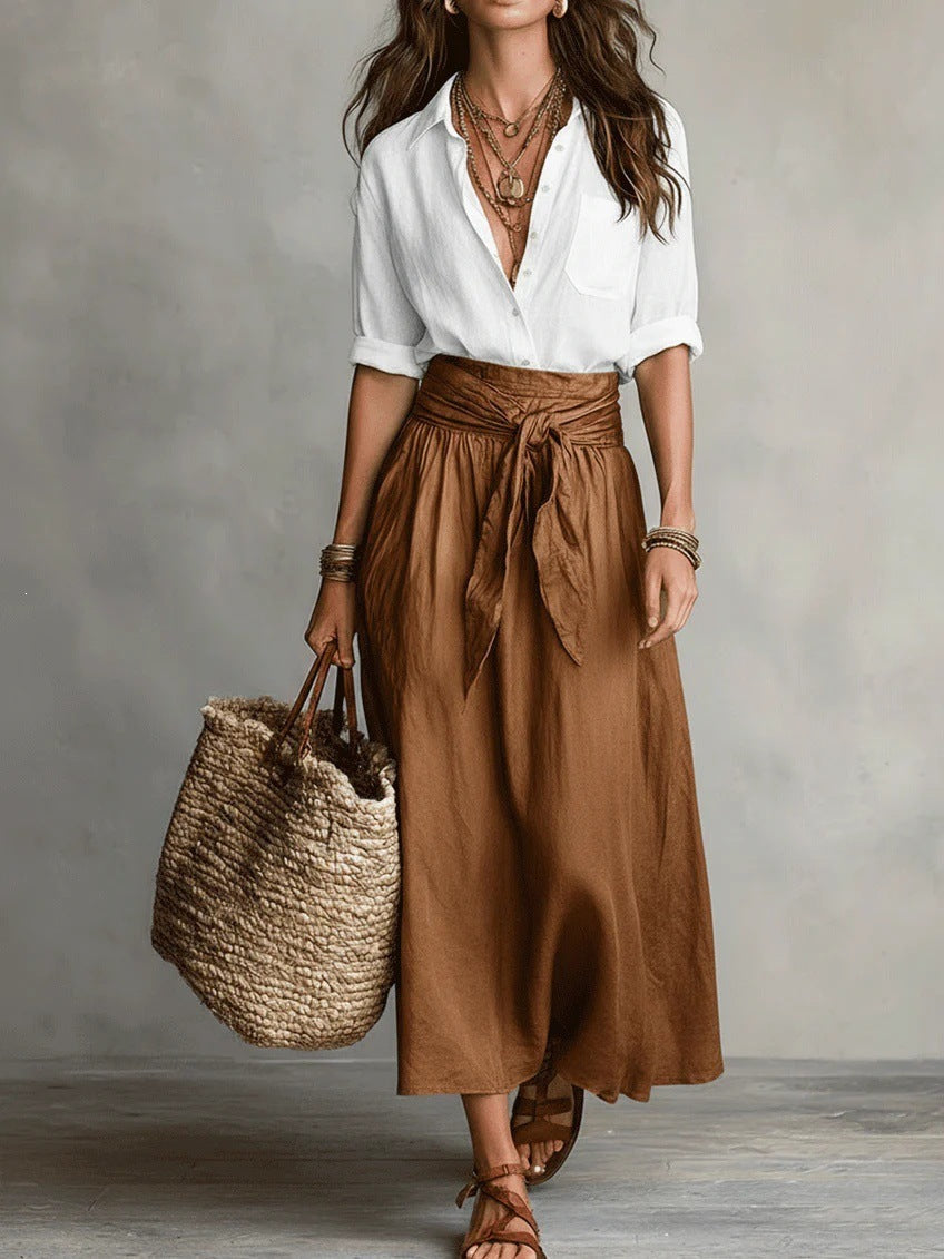 ODETTE™ - Elegant Two-Piece Midi Set