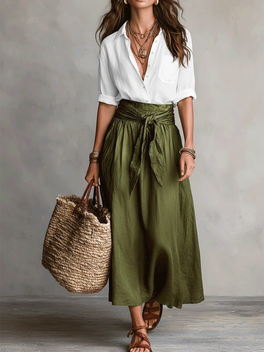 ODETTE™ - Elegant Two-Piece Midi Set