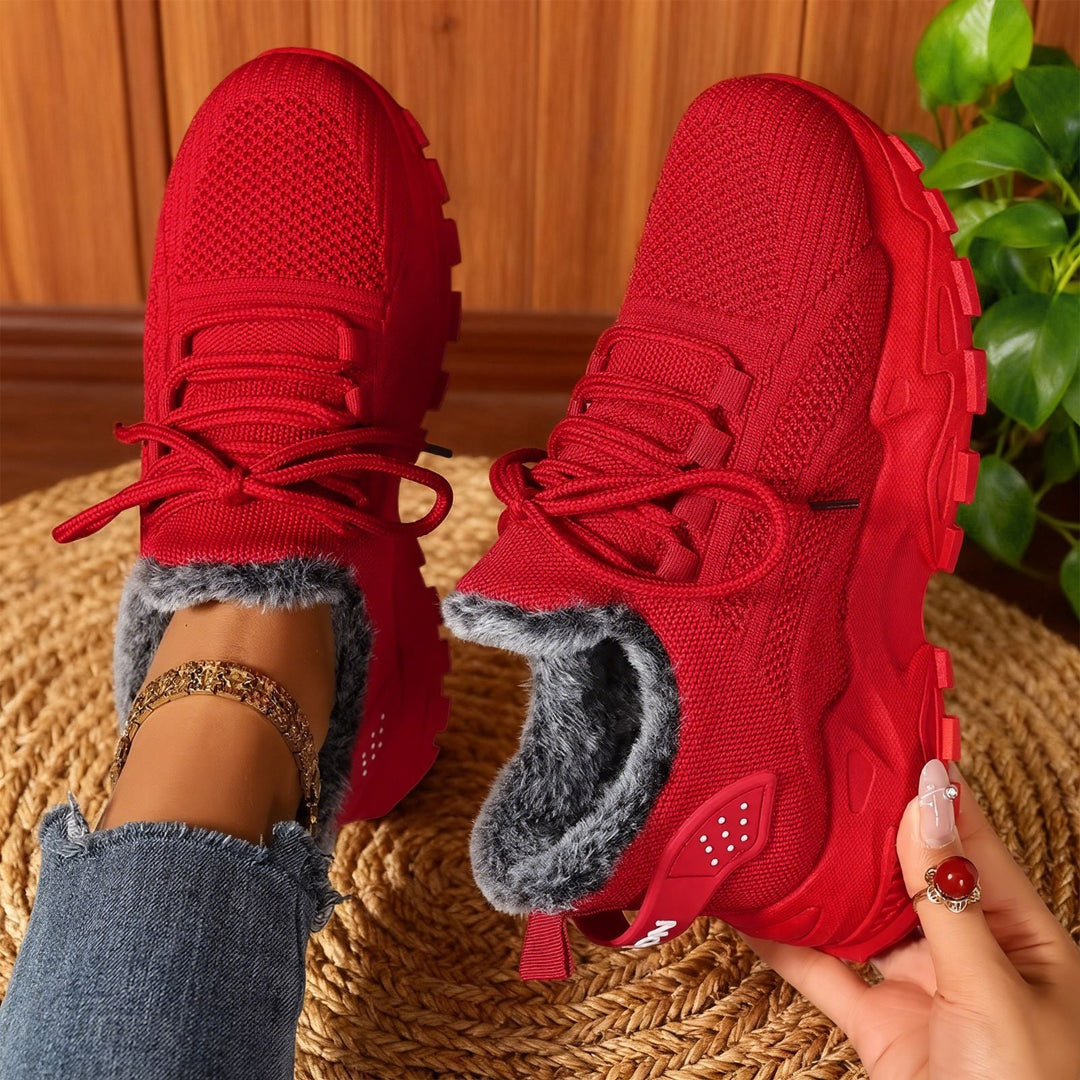 BRYDEE™ - Casual Fleece Lace-Up Lightweight Trainers