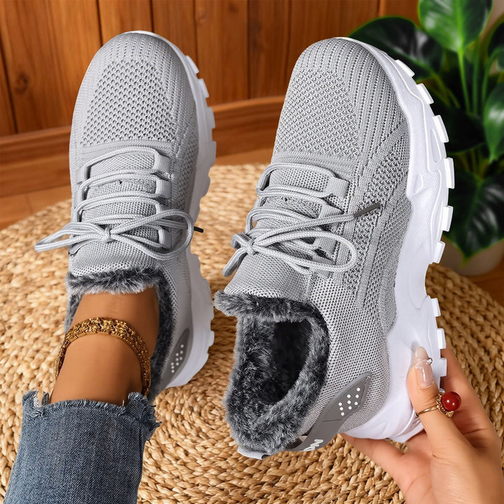BRYDEE™ - Casual Fleece Lace-Up Lightweight Trainers