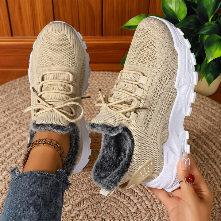 BRYDEE™ - Casual Fleece Lace-Up Lightweight Trainers