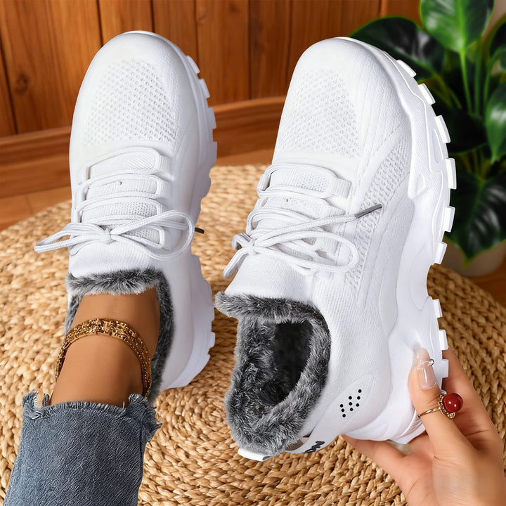 BRYDEE™ - Casual Fleece Lace-Up Lightweight Trainers