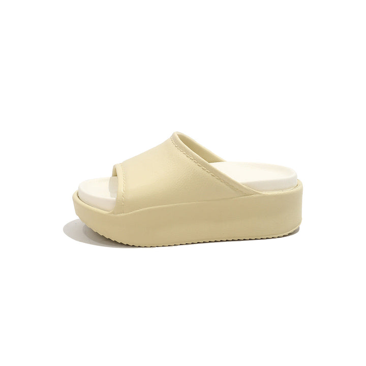 Nora™ Leather Platform Slide – Effortless Style, All-Day Comfort