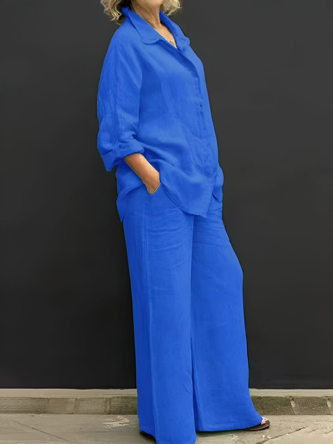 LARA™ – Linen Shirt Set