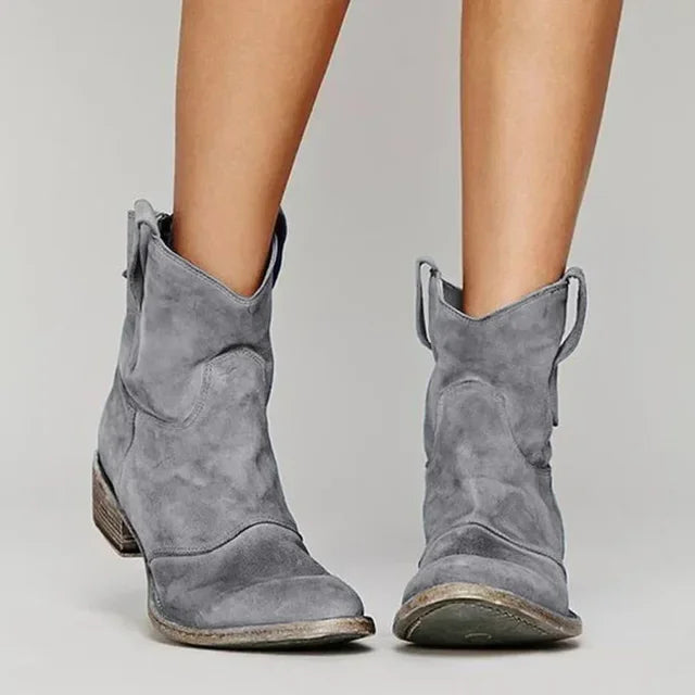 VERA™ – Vintage Cowboy Ankle Boots