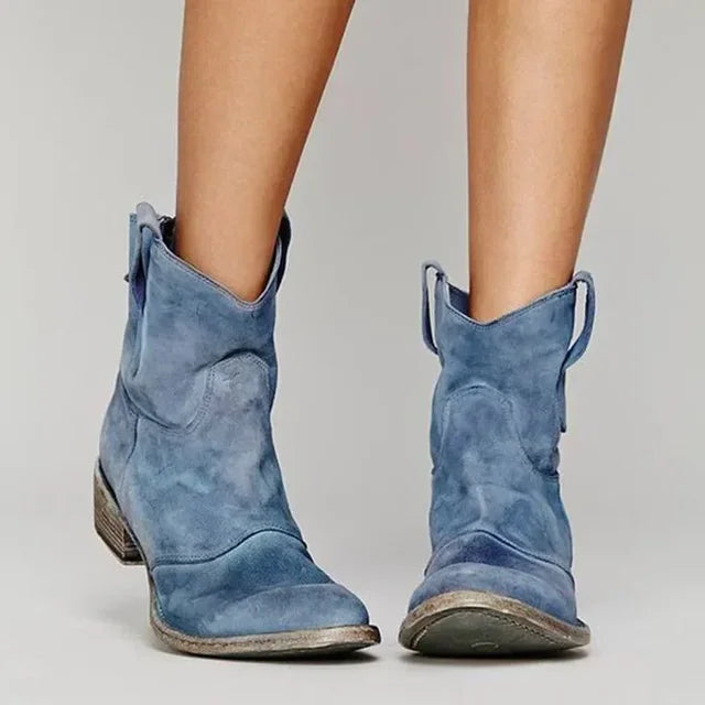 VERA™ – Vintage Cowboy Ankle Boots
