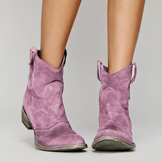 VERA™ – Vintage Cowboy Ankle Boots