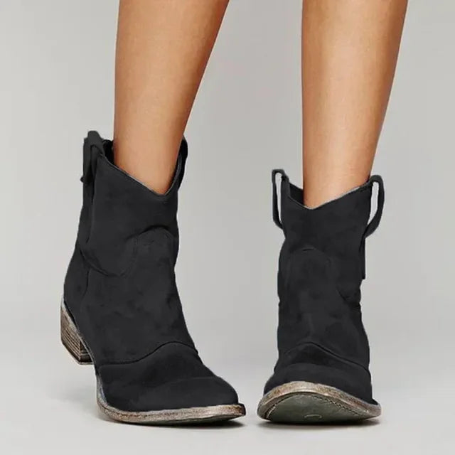 VERA™ – Vintage Cowboy Ankle Boots