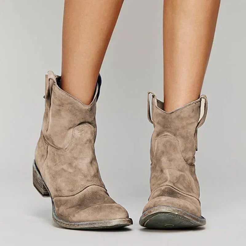 VERA™ – Vintage Cowboy Ankle Boots