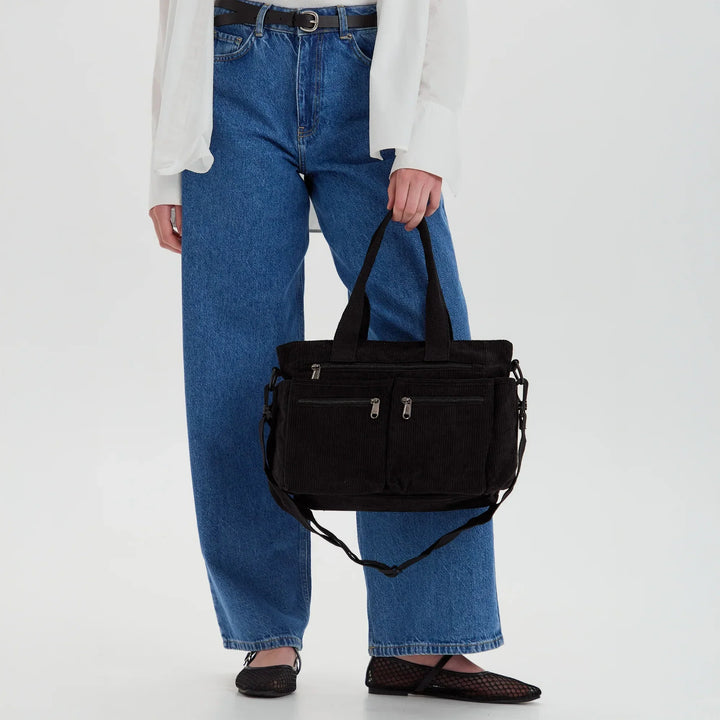 SIMONE™ – Spacious Corduroy Shoulder Bag