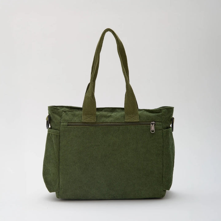 SIMONE™ – Spacious Corduroy Shoulder Bag