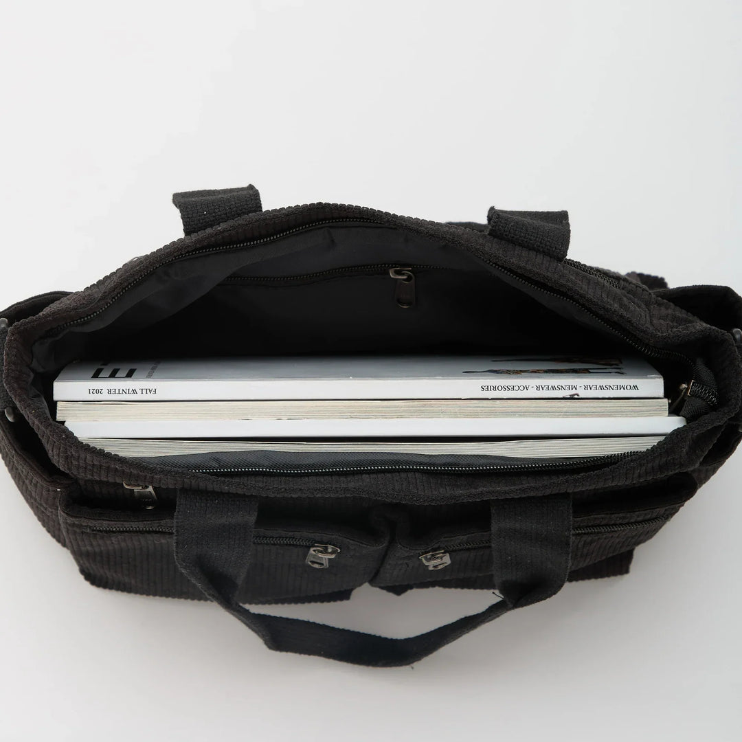 SIMONE™ – Spacious Corduroy Shoulder Bag