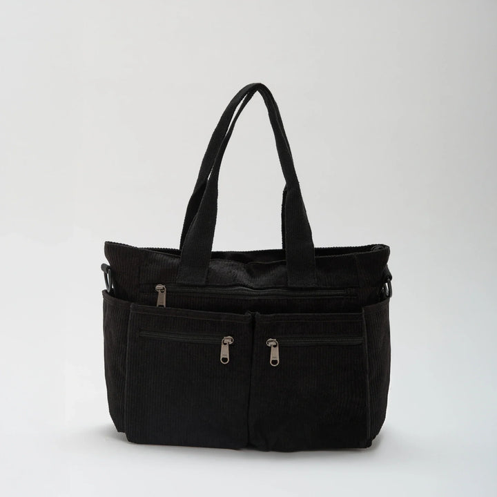SIMONE™ – Spacious Corduroy Shoulder Bag