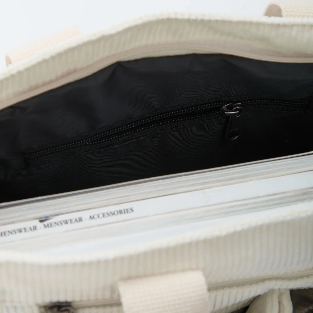 SIMONE™ – Spacious Corduroy Shoulder Bag