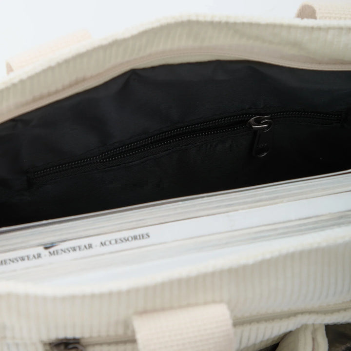 SIMONE™ – Spacious Corduroy Shoulder Bag